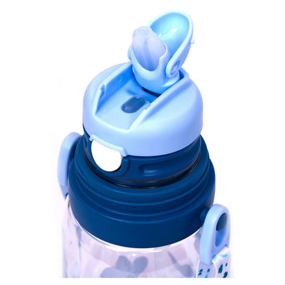 Eazy Kids Water Bottle 600ml wt straw (Blue)
