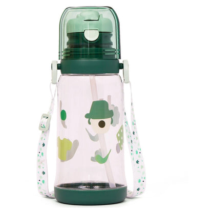 Eazy Kids Water Bottle 600ml wt straw (Green)