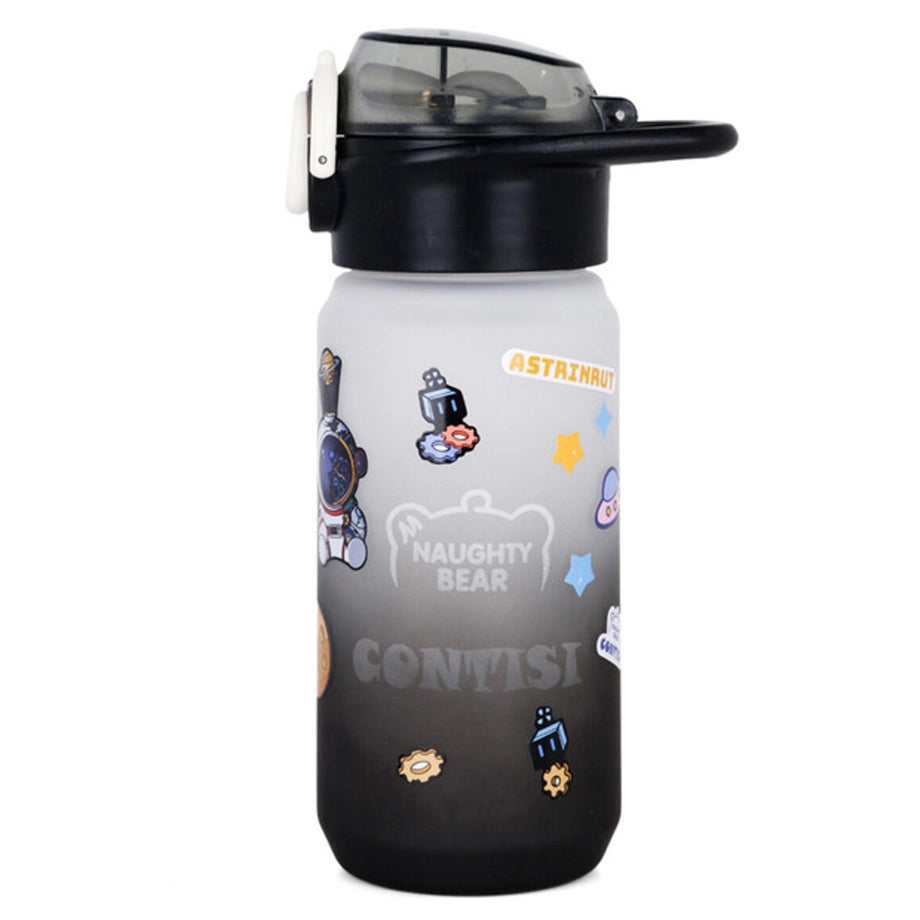 Eazy Kids Water Bottle 500ml wt Handle (Black)