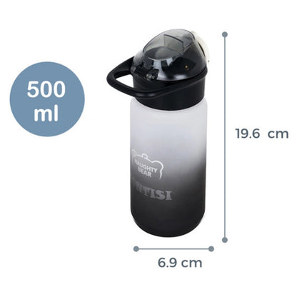 Eazy Kids Water Bottle 500ml wt Handle (Black)