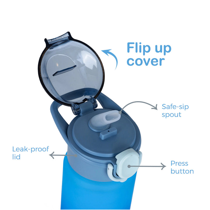 Eazy Kids Water Bottle 500ml w/ Handle (Blue)