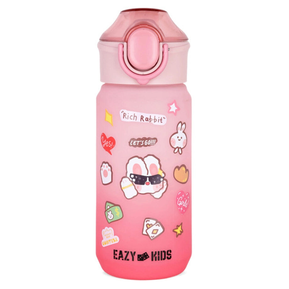 Eazy Kids Water Bottle 500ml wt Handle (Pink)