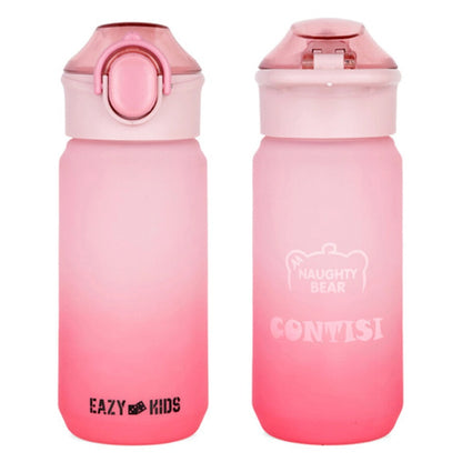 Eazy Kids Water Bottle 500ml wt Handle (Pink)