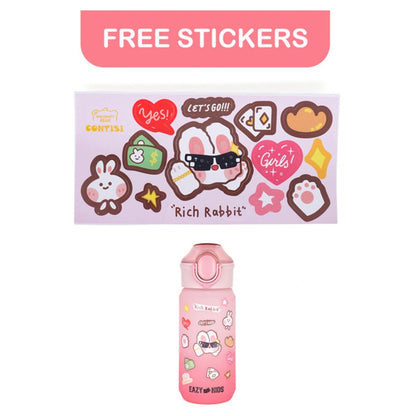 Eazy Kids Water Bottle 500ml wt Handle (Pink)