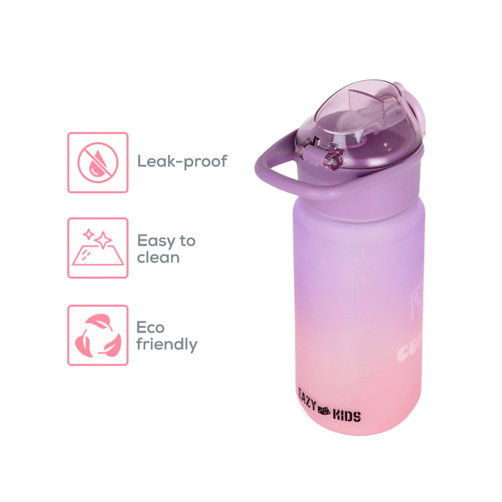 Eazy Kids Water Bottle 500ml w/ Handle (Purple)