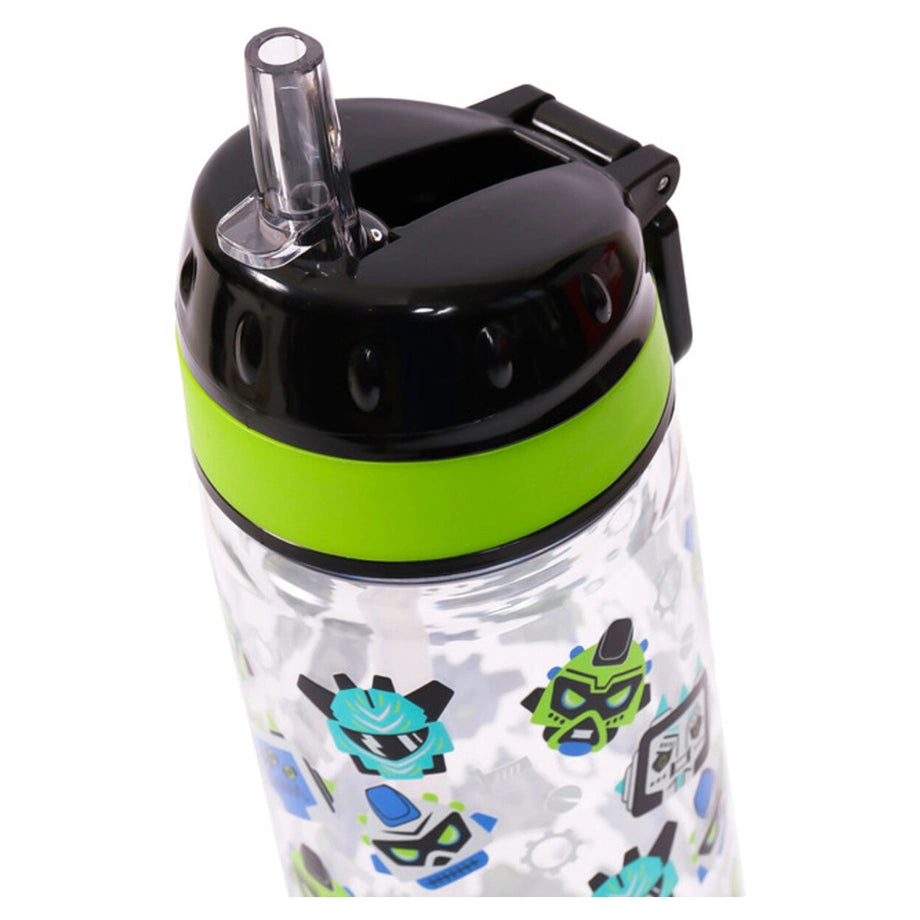 Eazy Kids Tritan Water Bottle w/Carry handle, Gen Z 650ml (Black)