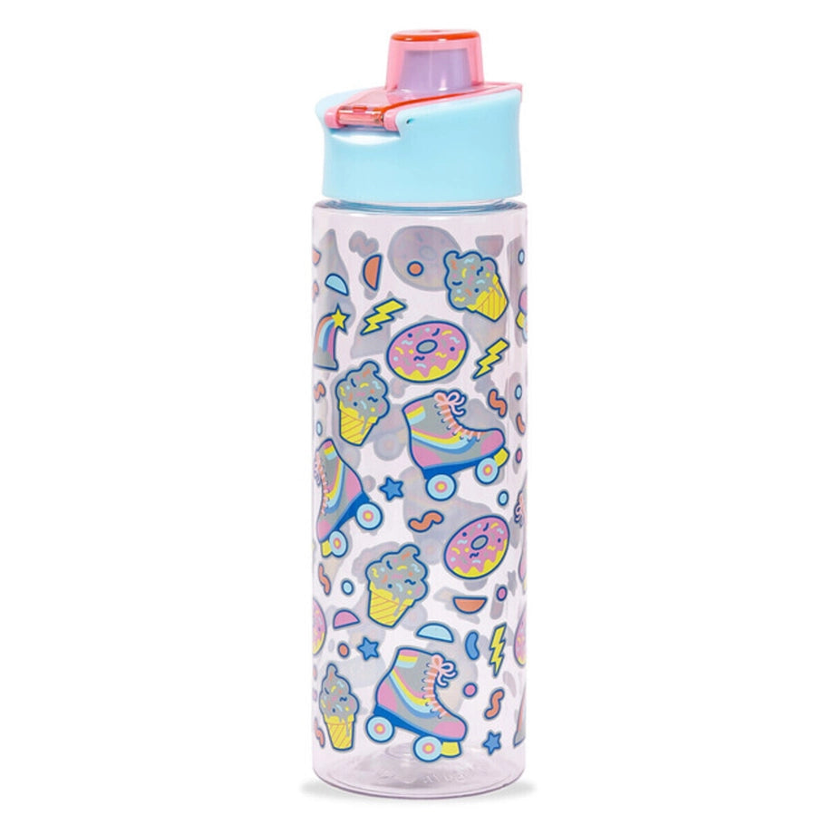 Eazy Kids Tritan Water Bottle w/Flip Lid, Gen Z Skater 750ml (Blue)