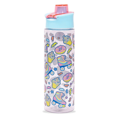 Eazy Kids Tritan Water Bottle w/Flip Lid, Gen Z Skater 750ml (Blue)