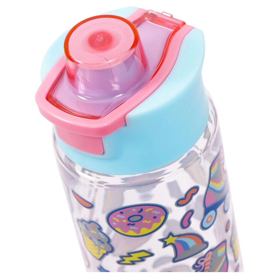 Eazy Kids Tritan Water Bottle w/Flip Lid, Gen Z Skater 750ml (Blue)