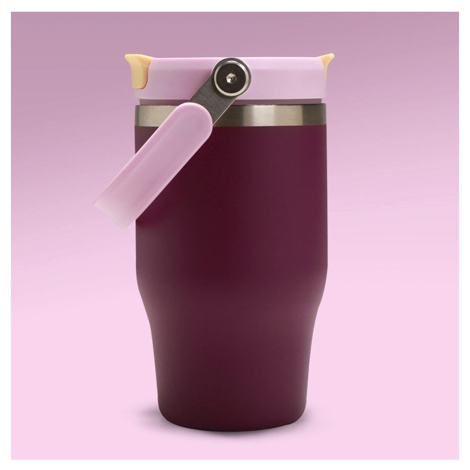 Eazy Kids Vacuum Insulated Tumbler w/handle 500ml (Purple)