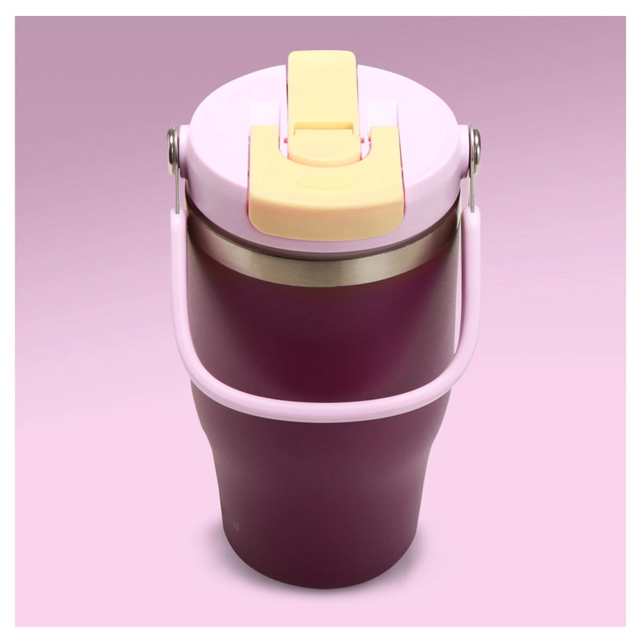 Eazy Kids Vacuum Insulated Tumbler w/handle 500ml (Purple)