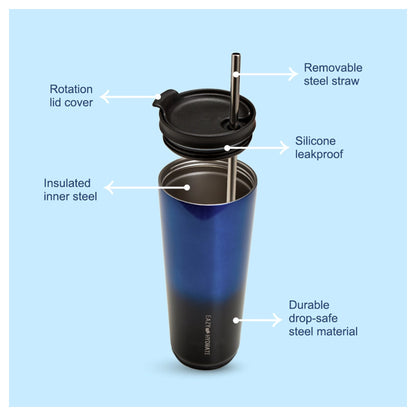 Eazy Kids Insulated Water Bottle Tumbler 700ml (Blue)
