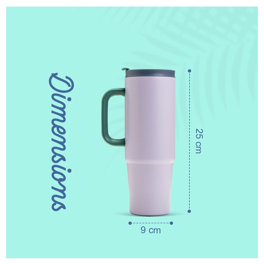 Eazy Kids Insulated Travel Tumbler 900ml (White)