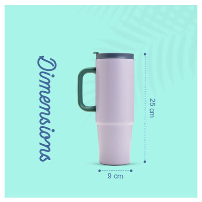Eazy Kids Insulated Travel Tumbler 900ml (White)