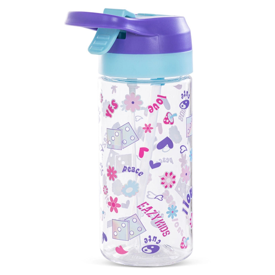 Eazy Kids Tritan Water Bottle W/Spray 500ml (Purple)