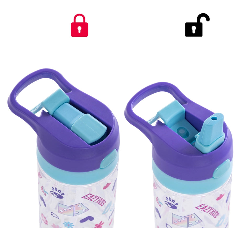 Eazy Kids Tritan Water Bottle W/Spray 500ml (Purple)