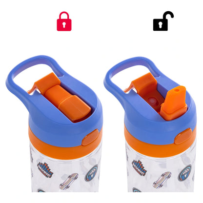 Eazy Kids Skater Tritan Water Bottle W/Spray 500ml (Blue)