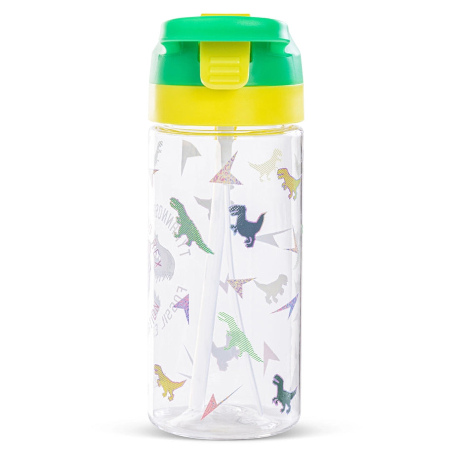 Eazy Kids Dinosaur Tritan Water Bottle W/Spray 500ml (Green)