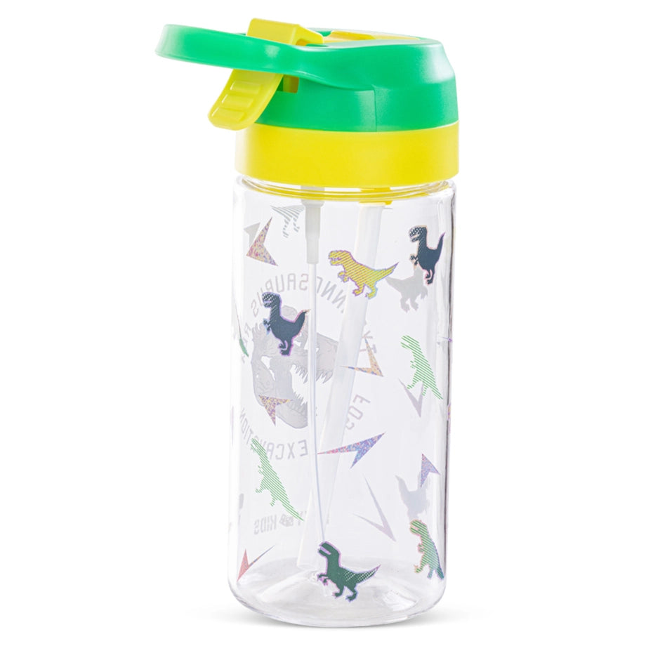 Eazy Kids Dinosaur Tritan Water Bottle W/Spray 500ml (Green)