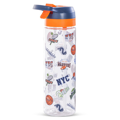 Eazy Kids Basket Ball Tritan Water Bottle W/Spray 750ml (Blue)