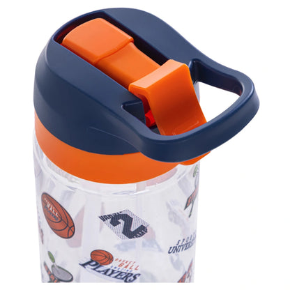 Eazy Kids Basket Ball Tritan Water Bottle W/Spray 750ml (Blue)