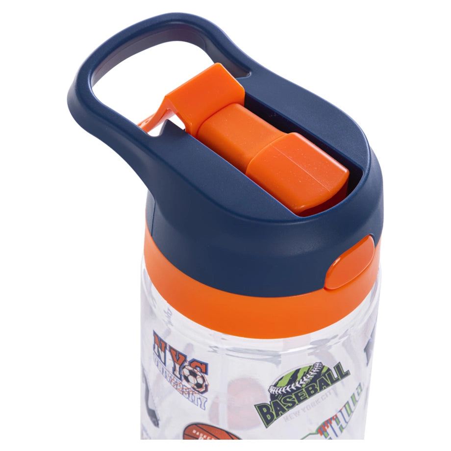 Eazy Kids Basket Ball Tritan Water Bottle W/Spray 750ml (Blue)