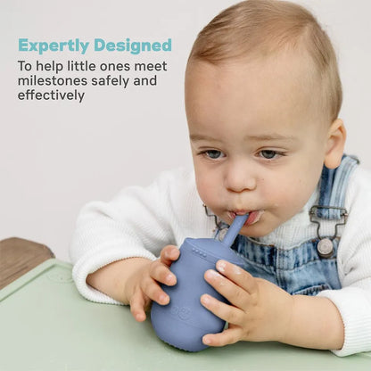 ezpz Mini Cup & Straw Training System (Indigo)
