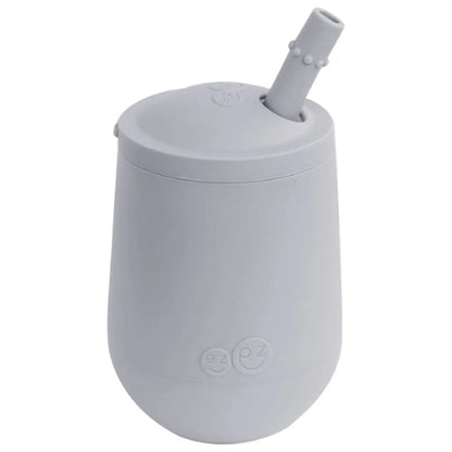ezpz Mini Cup & Straw Training System (Pewter)