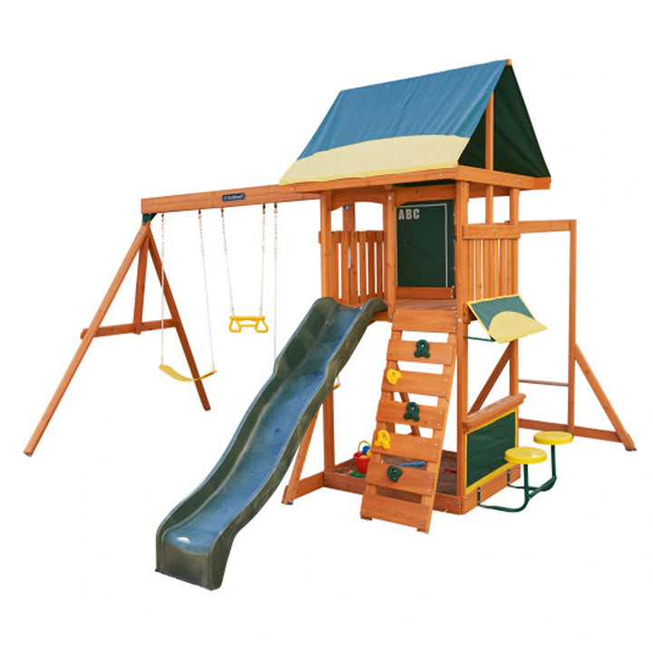 Kidkraft Brightside Wooden Swing Set & Playset