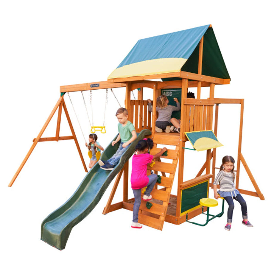 KidKraft Brightside Wooden Swing Set & Playset KidKraft Brightside Wooden Swing Set & Playset