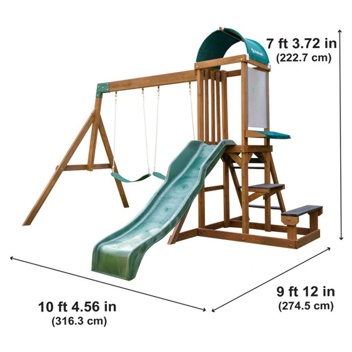 Kidkraft Wilderness Point Wooden Swing Set