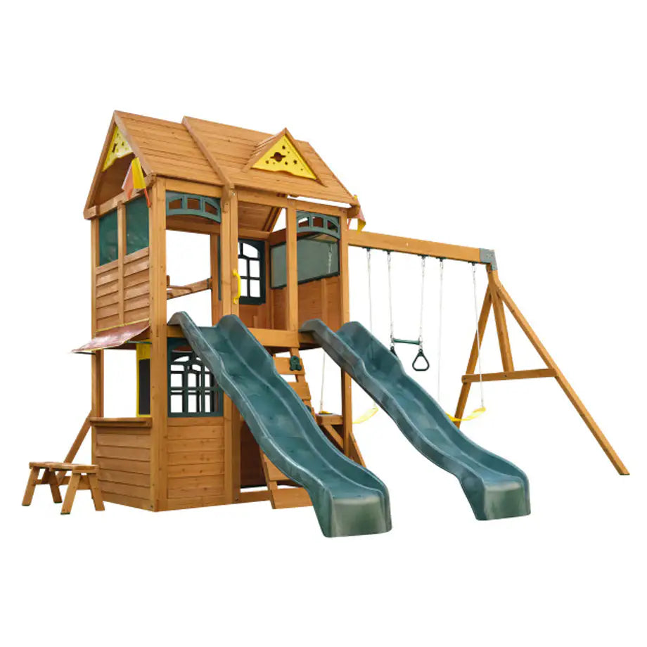 Kidkraft Overland Heights Wooden Swing Set