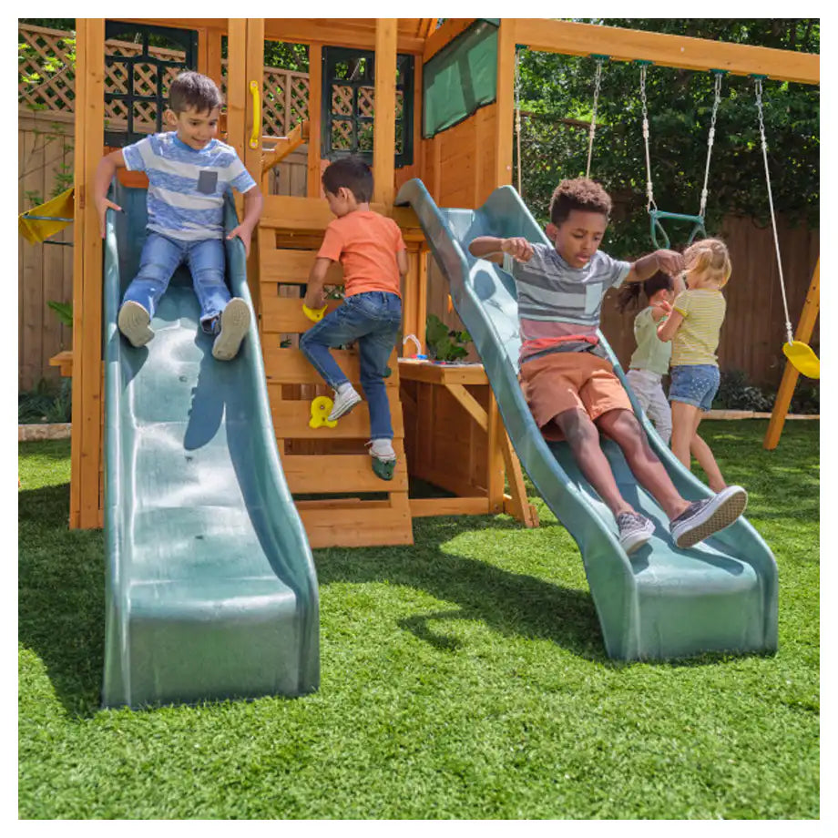 Kidkraft Overland Heights Wooden Swing Set