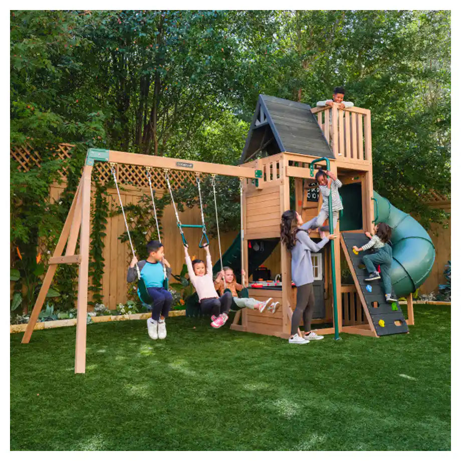 Kidkraft Summit View Wooden Swing Set