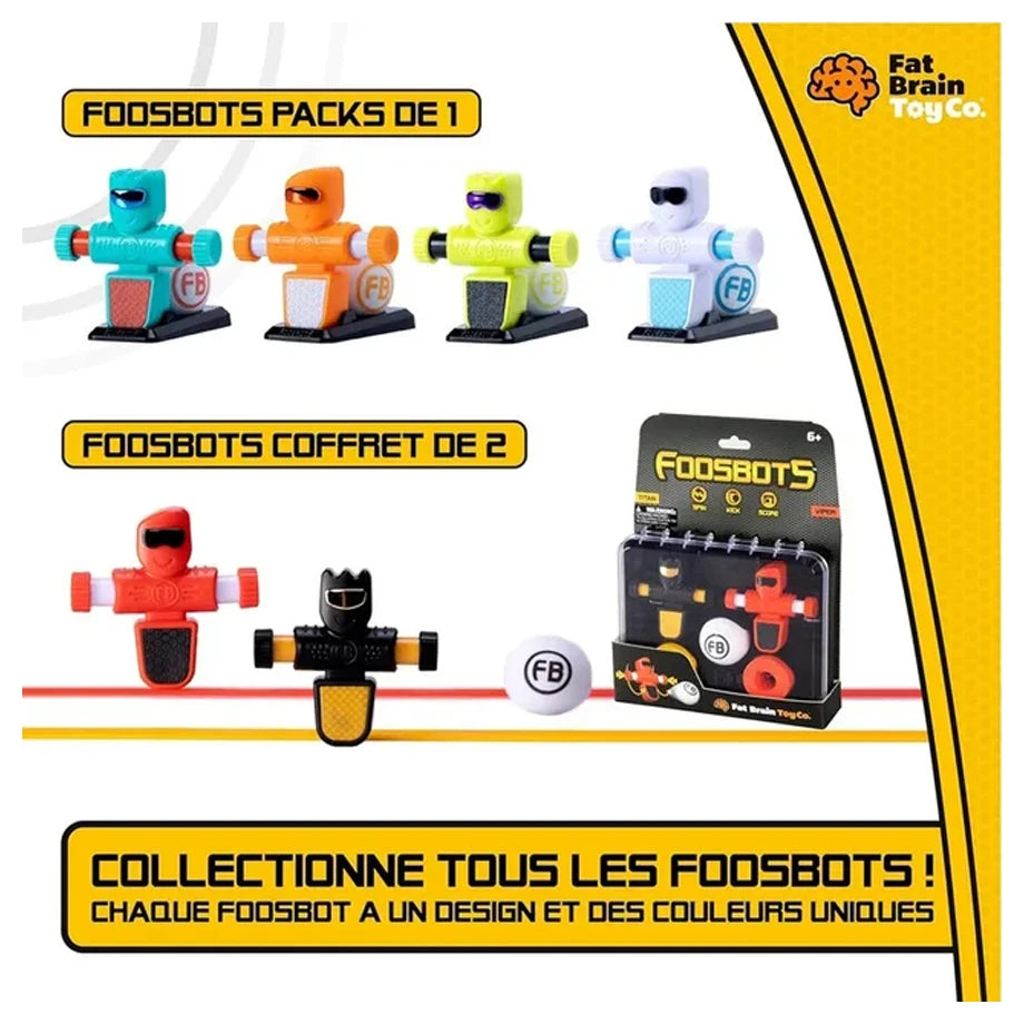 Tomy Fat Brain Toys FoosBots 2 Pack Tabletop Foosball Game