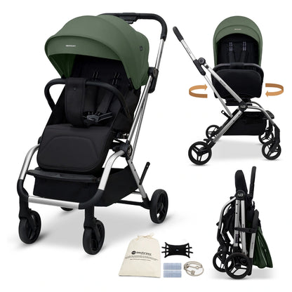 Neobreez Octa 360 Degree Reversible Stroller Compact Travel Stroller (Green/Black)