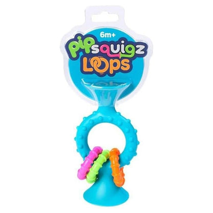 Tomy Fat Brain Toys pipSquigz Loops Teal Infant Sensory & Learning Toy