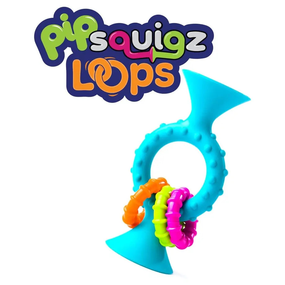 Tomy Fat Brain Toys pipSquigz Loops Teal Infant Sensory & Learning Toy