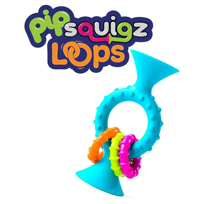 Tomy Fat Brain Toys pipSquigz Loops Teal Infant Sensory & Learning Toy