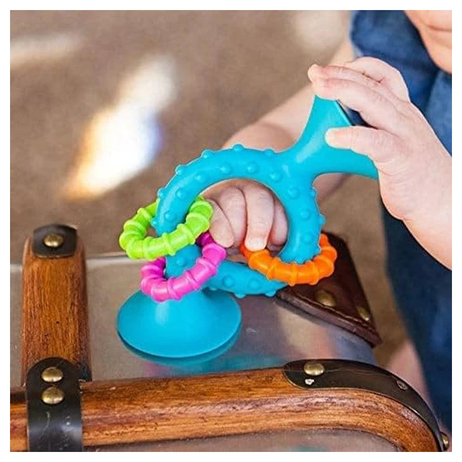Tomy Fat Brain Toys pipSquigz Loops Teal Infant Sensory & Learning Toy