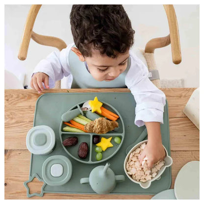 Moonkie Standard First Bites Gift Set (Sage/Mint)
