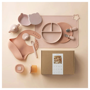 Moonkie Standard First Bites Gift Set (Blush/Muted)