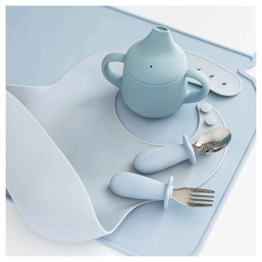 Moonkie Standard First Bites Gift Set (Ether/Sky Blue)