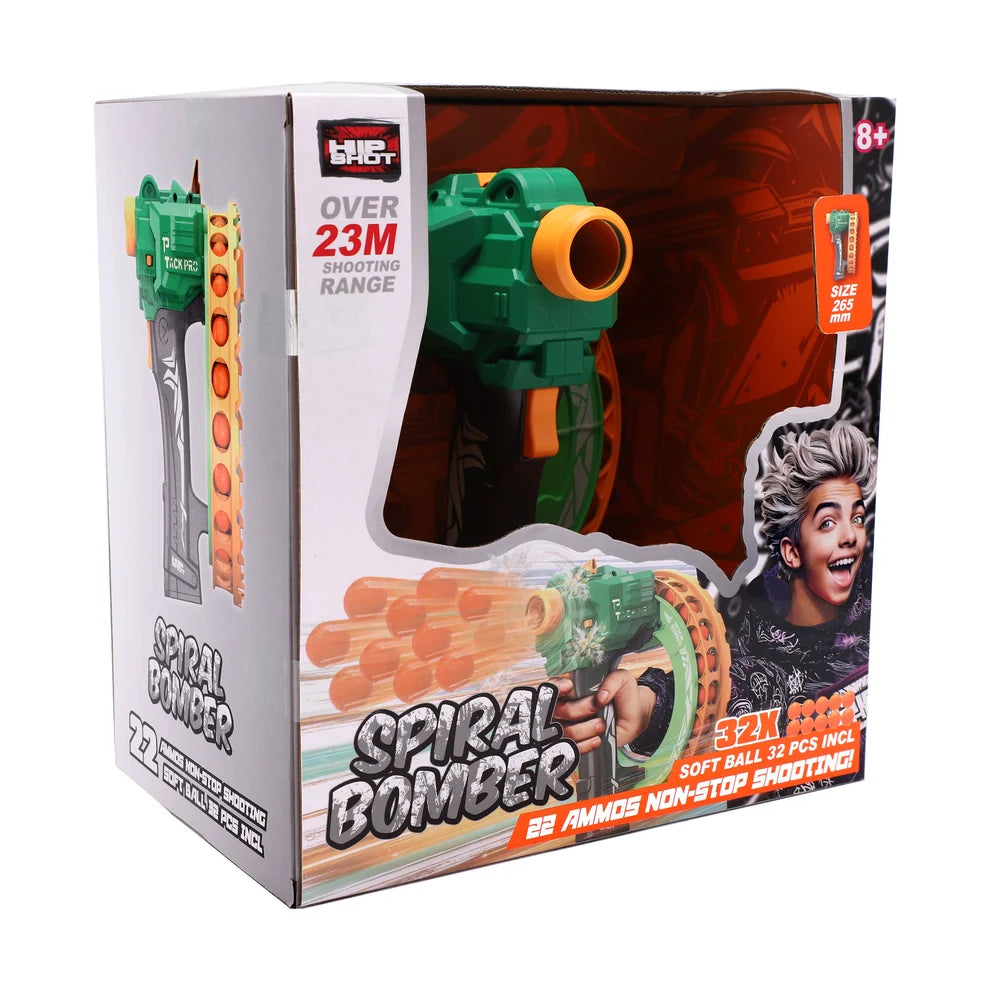 Hip Shot Battery-Operated Soft Ball Gun (22-Round)