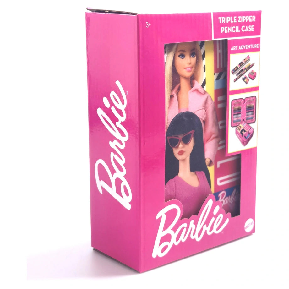 Barbie 3 Zippers Pencil Case