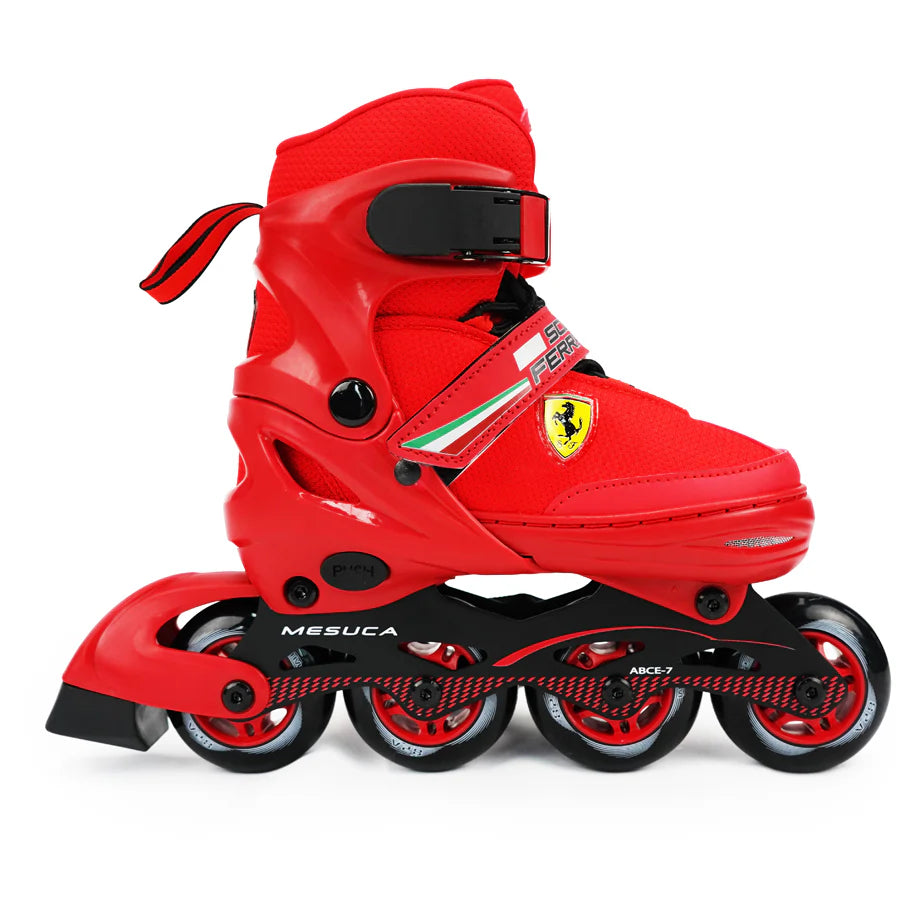 Ferrari Inline Skate With Adjustable Size Red
