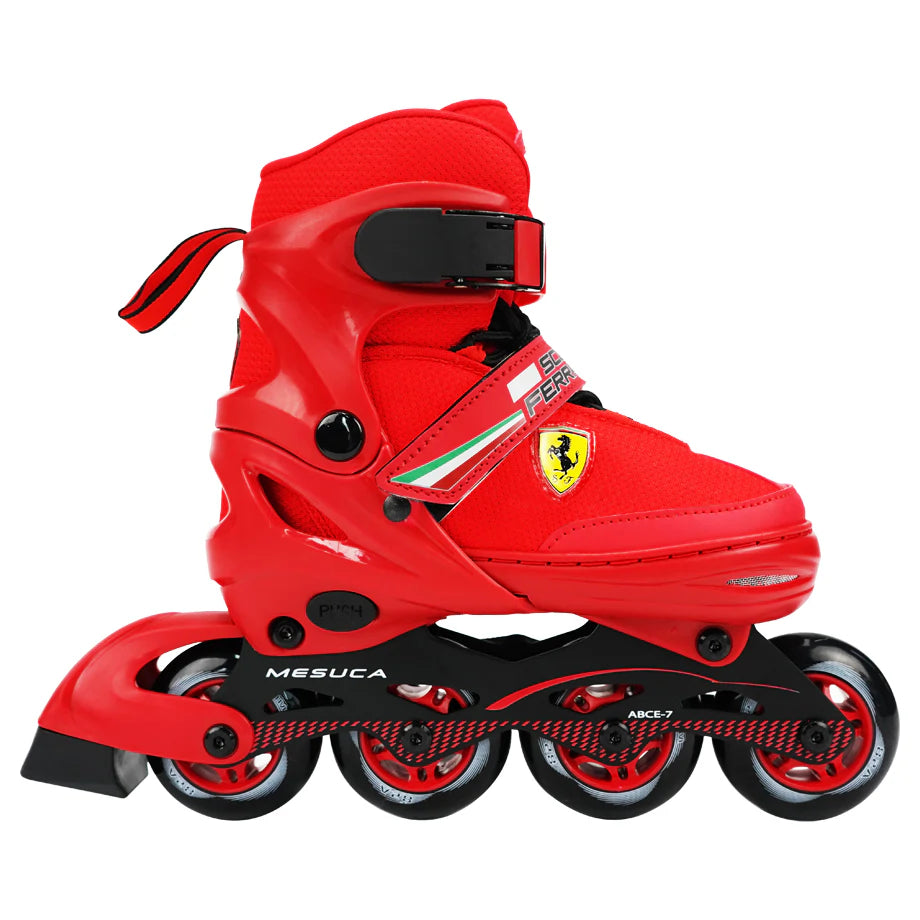 Ferrari Inline Skate With Adjustable Size Red