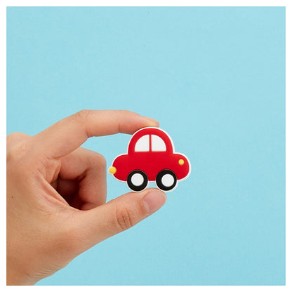 Flex & Lock Flexcharms Red Car Lunchbox Decorations