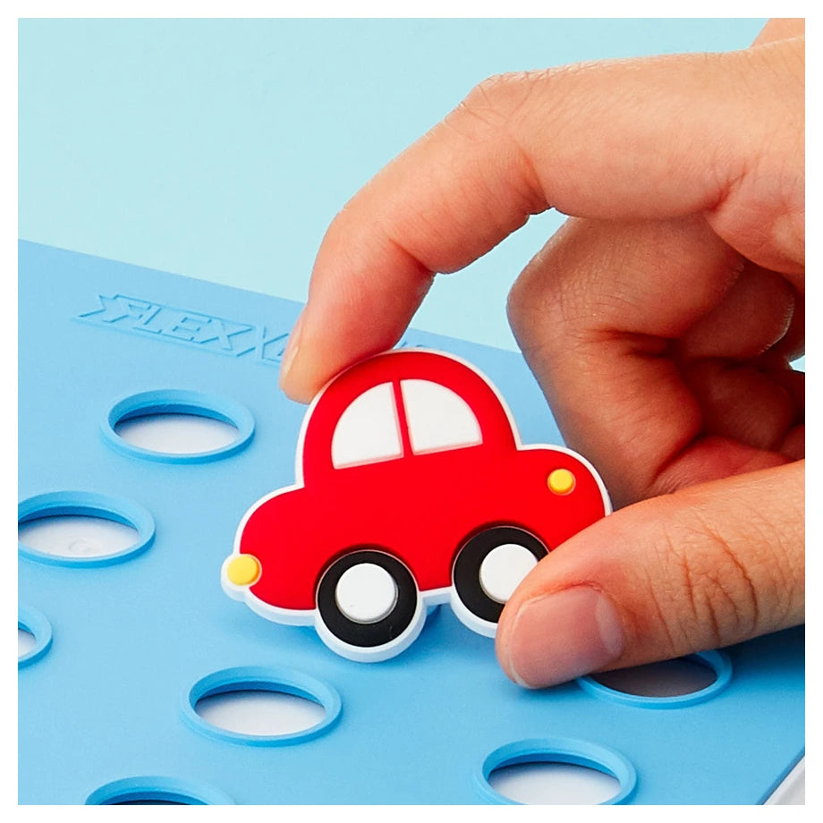 Flex & Lock Flexcharms Red Car Lunchbox Decorations