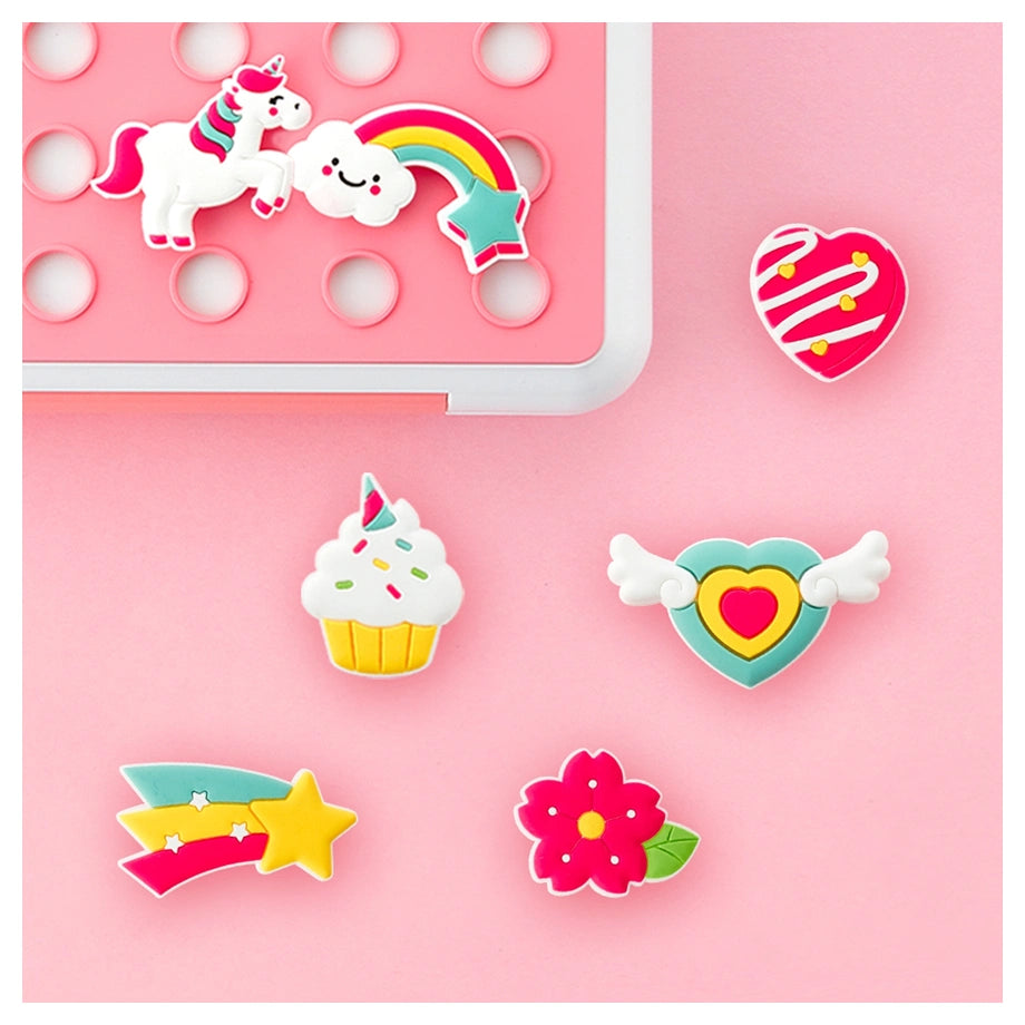 Flex&Lock Flexcharms Heart Lunchbox Decorations
